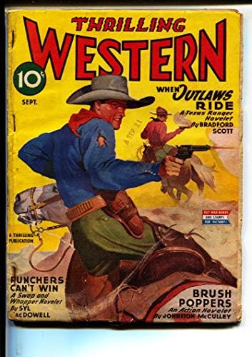 Emocionante Western-Pulps-9/1945-Barry Scobee-Bradford Scott