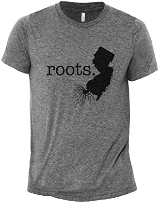 Tanques de tanques raízes domésticas Estado New Jersey NJ Modern Fit Fun Humor T-shirt Tee gráfica impressa
