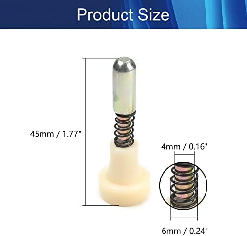 Juvielich êmbolo trava o diâmetro externo da mola de 0,24 de 0,24 de 0,16 diâmetro de haste 1,77, 8pcs
