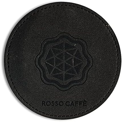 ROSSO CAFFè Reserve- 6,5 oz de parede dupla preta de xícara de cerâmica com montanha-russa bem projetada para cappuccino ou lungo. BPA grátis e lava -louças seguros