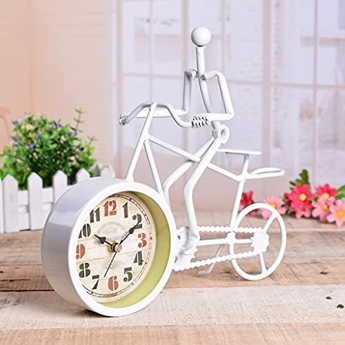 N/Um relógio de bicicleta de metal rústico de metal relógio de bicicleta de decoração de decoração de decoração de relógio Ornamentontique Itimal for Gift