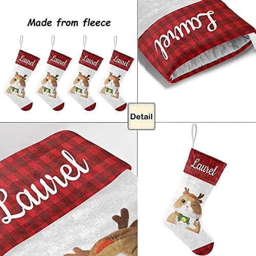 Joyxbuy meias de Natal personalizadas grandes meias de natal decoração pendurada lareira lareira