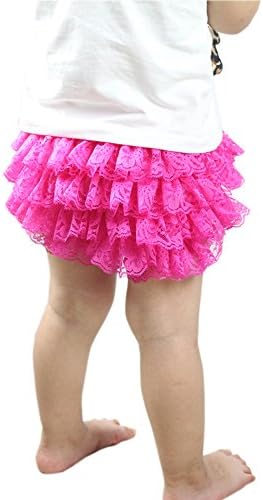 Wennikids Lace Ruffle Flaiper Cover Bloomer e Banding para meninas