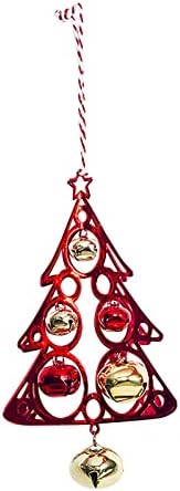 Decorações de Natal Diy Ornamentos de Natal 2021 Ornamentos caseiros de Natal Decoração de pingente de metal em forma de árvore de