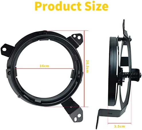 Harpuou jl redondo led bonde suporte de montagem omni-direcional Ajuste a substituição da montagem com arnês de adaptador para jipe ​​Wrangler JL/Jeep Gladiator JT 2018-2022