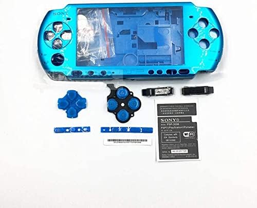 Tampa de caixa de casca de alojamento completa do rymfry com botões ajuste a chave de fenda para console de jogo PSP 3000