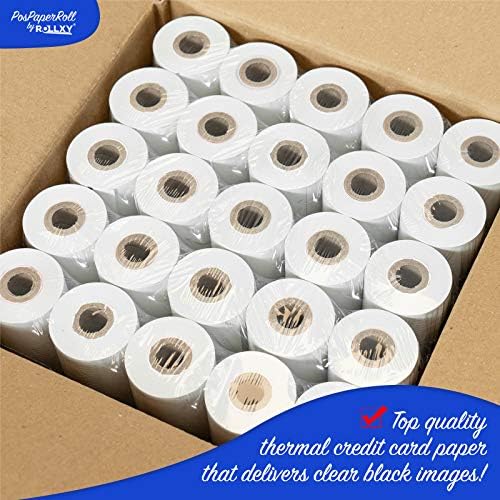 50 rolos de papel térmico 2 1/4 '' por 70 'verifone vx520 primeiro dados fd400 nurit 8000 8020 stp103