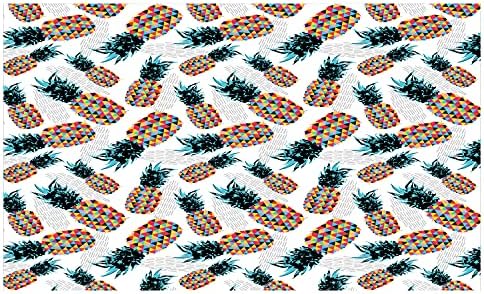 Suporte de escova de dentes cerâmica moderna lunarável, abacaxi com impressão gráfica de arte gráfica em forma de triângulo geométrica fractal, bancada versátil decorativa para banheiro, 4,5 x 2,7, multicolor