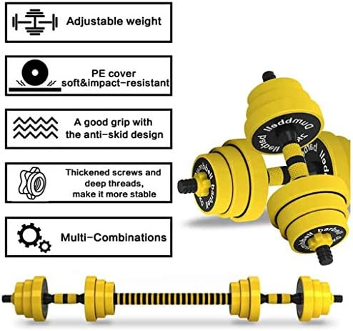 Halteres halteres ajustáveis ​​Dumbbells Conjunto de barbell Novo conjunto de barra de halteres para homens Mulheres Peso home