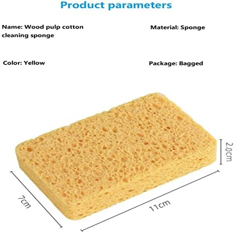 20 pacote de esponja de cozinha durável esponja de polpa de madeira natural para utensílios de celulares absorventes de mesa para