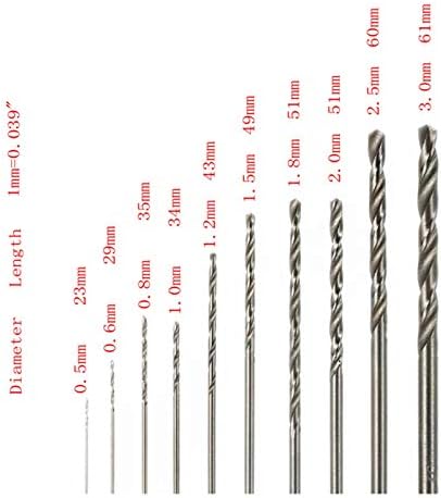 Conjunto de brocas manuais de broca artesanal de 10 bits de broca de torção de aço branco de alta velocidade para ferramentas rotativas