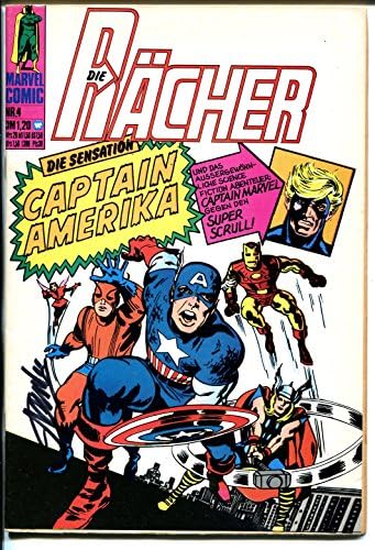Die Racher 4 1974-Marvel-Alemman Edition-CGC 7.5 Rótulo Amarelo-Jack Kirby-VF+