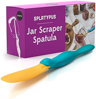 OTOTO SPLATYPUS JAR SPATULA - Gadgets de cozinha exclusivos - Free BPA e de alimentos para Safe - Crepe Spreser, Kitchen Spatula - Gadgets de cozinha divertidos para gastos - Jar Spatulas para escapar e raspar