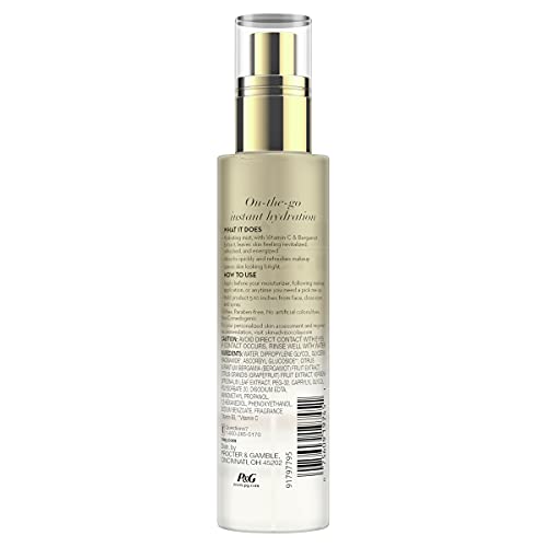 Olay Face, hidratando a essência do spray facial com bergamota, energizando a névoa de vitamina C, fresca, 3,3 fl oz