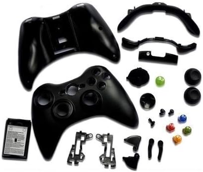 Kit de casca e botão da caixa de reposição ostente para Microsoft Xbox 360 Wireless Controller Color Black