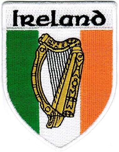 Irlanda Shield Patch Irish Harp Flag bordou Ferro-on-on-on