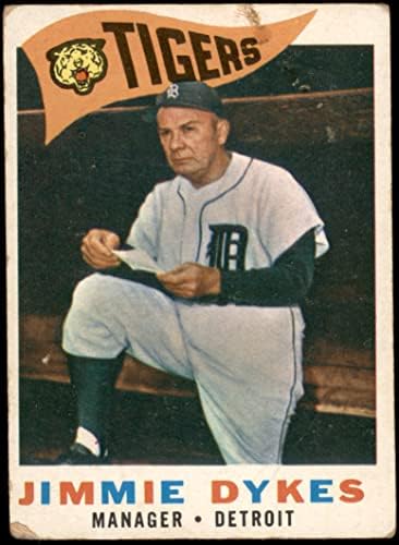 1960 Topps 214 Jimmy Dykes Detroit Tigers Poor Tigers