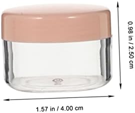 Doitool 20pcs mini para jarro de portátil clear bloqueio vazio Bloqueio de recipiente cosmético Recipientes Cremes sem aerona
