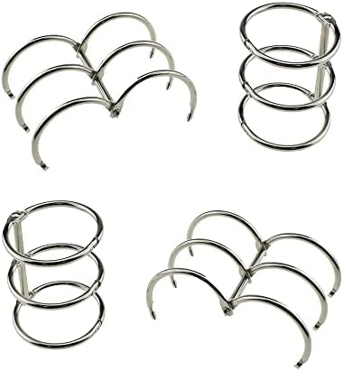 Anéis de fichário de metal hahiyo 2 polegadas anéis de livro anéis de chaves maiores grandes grandes anéis de metal anel