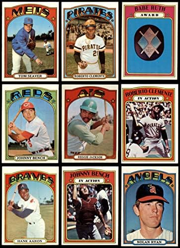 1972 Topps Baseball Low Number Complete Conjunto EX