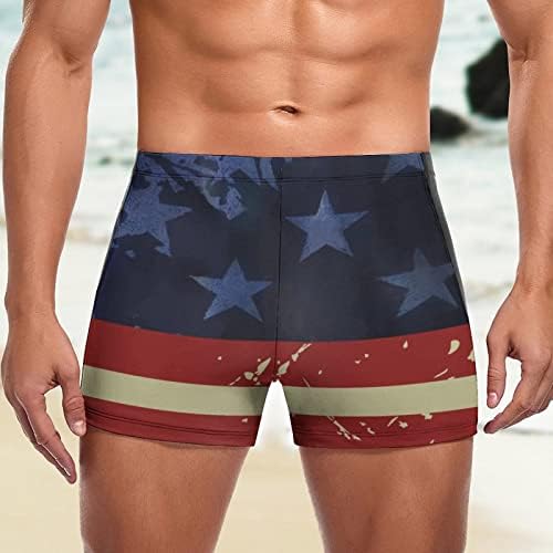 Shorts de tábua casual para homens bandeira 3d impressão de moda de banho masculina respirável Plus Tamanho 4 de julho Os