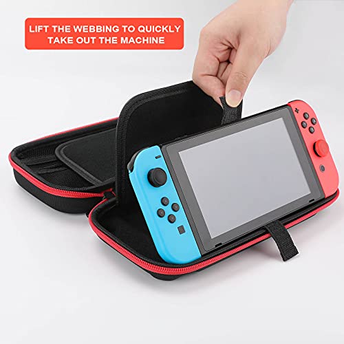 Carregando caixa compatível com Nintendo Switch, Bolsa de caixa de transporte de casca dura protetora para Nintendo Switch Console &