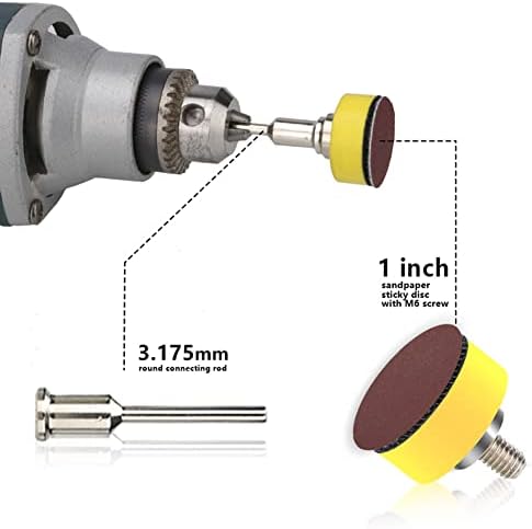 Kit de disco de lixa Atozs Roda de polimento de 102pcs com placa de almofada polonesa abrasiva para papel de lixadeira de