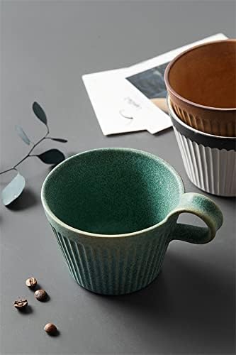N/A Handmade Ceramic Coffee Caneca Retro Retro Copos de Cerâmica 320ml Milk Aveia Breakfast Copo Resistente ao calor