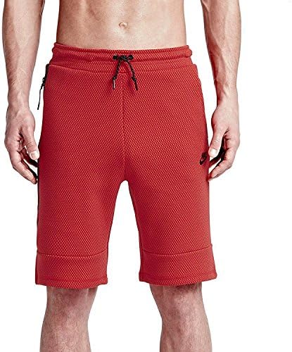 Nike Tech Fleece impresso shorts masculinos