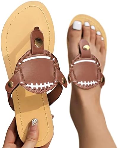 Flippers para mulheres meninas adolescentes clipe de pé sandálias de beisebol verão chinelos planos chinelos vintage casuais sapatos