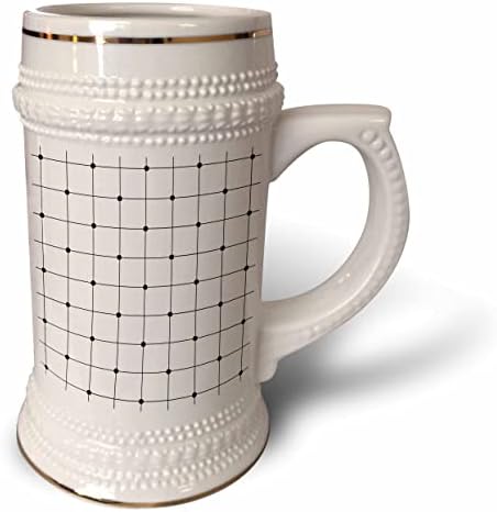 3drose abstrato conectar o esboço da caixa de pontos - 22oz de caneca de Stein