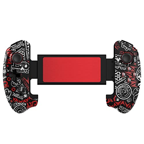 IPEGA-PG-9083C Red Devils Stretch Wireless 5.0 Smart PUBG Mobile Game Controller Gamepad de jogos para iOS /Android Smartphone para