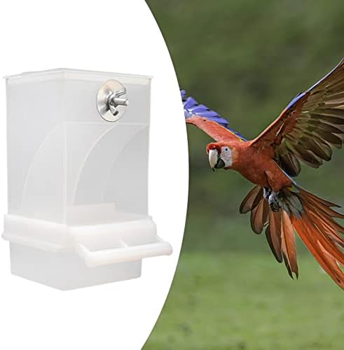 Papagaio de alimentador de pássaros automático Gralara pendurado com derramamento de bebedor de poleiro para Canary