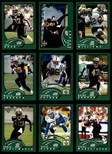 2002 Topps New Orleans Saints Team estabeleceu o New Orleans Saints NM/MT Saints