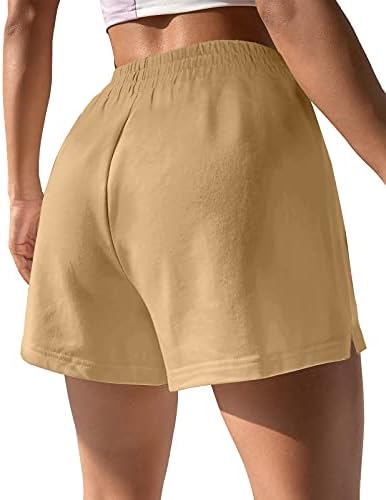 OFEEFAN Women Shorts para o treino de verão Casual Lounge Shorts atléticos para ioga