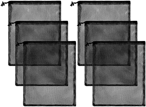 IMUCCI 18 x24 12pcs malha de lavanderia saco de ginástica de nylon de nylon com fechamento de trava de cordão