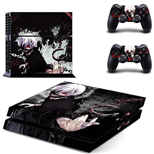 Anime Tokyo Touka Kaneki Ken Ghoul Rize PS4 ou Ps5 Skin Skin para PlayStation 4 ou 5 Console e 2 controladores Decal