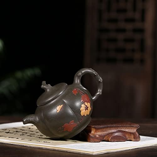 Presente de bule pequeno presente personalizado minério original minério verde escuro lama azul qingcheng Pote de areia roxa 小 茶