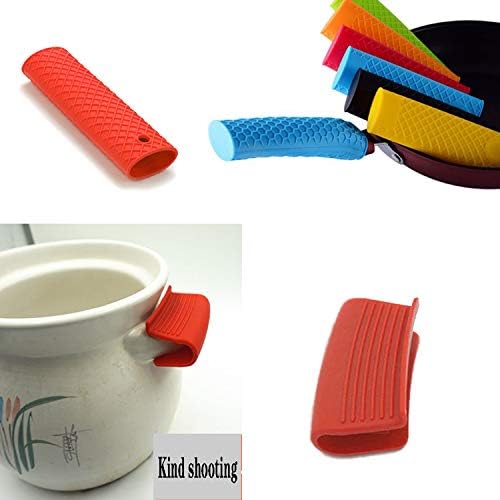 YouU 2 Pack Silicone Pot Solders e 2 Pack Silicone Hot Holdre Potholder Borge Pot Hollow Manuming Heat resistente a ferro