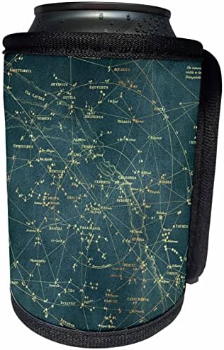 3drose vintage star mapa. Constelações do céu do norte. - LAPA BRANCHA RECERLER WRAP