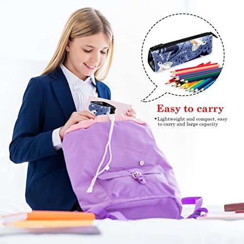 Laiyuhua portátil elegante lápis bolsa de couro pu de caneta compacta zíper bolsa de papelaria bolsa cosmética Organizador