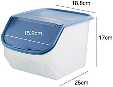 Jahh portátil capa transparente de capa de cozinha caixa de armazenamento caixa de grãos Distribuidor de cereais Organizador de alimentos contêiner