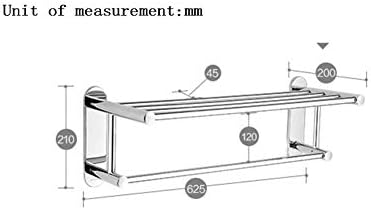 Erddcbb Monta de parede Prateleiras de banheiro Tipo de sucção Tipo de perfuração grátis rack de armazenamento de duas camadas Towel