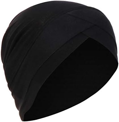 Hat Turban Muslim Women Women Cap Solid Ruffle Wrap Caps Baseball Baseball Cap Beanies Fan Sports Fanies