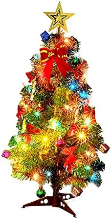 Árvore de Natal de Cyzpf 30/45/60cm Mini Artificial com ornamentos pendurados Decoração de Natal para decorações de hotéis de escritório