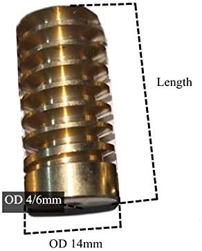 UNBGTXE P-S 1 peça 1M de worms de cobre OD 14mm 4/6mm diâmetro do orifício esquerdo/direita Partes da ferramenta S-piu