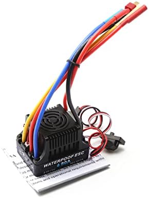 Goolrc 3660 3100kV Motor sem escova com 80a Brushless ESC Speed ​​Speed ​​Controller, Motor impermeável Subo combo Substituição para 1/8/11/10 Traxxas Tamiya Wltoys RC Car