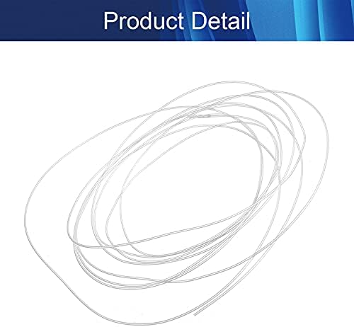 Aicosineg 6,56 pés ptfe teflon tubulação de 0,11 polegada x 0,02 polegadas od ptfe teflon tubo tubo tubulação de tubo teflon linha de mangueira ptfe teflon cutter ptfe tubo tubo para pla abs 3d imprimorady mielk