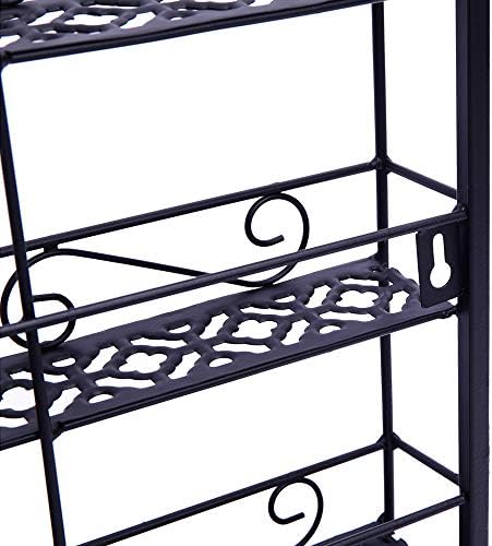 6 Tier Metal Metil Polisholl Display Organizer Wall Rack Solder