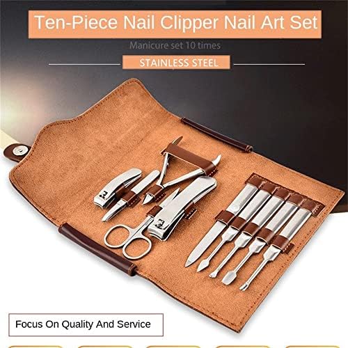 Wetyg Scissors Trimmer Paronychia dedo unhas Clippers de 10 peças Manicure de aço inoxidável